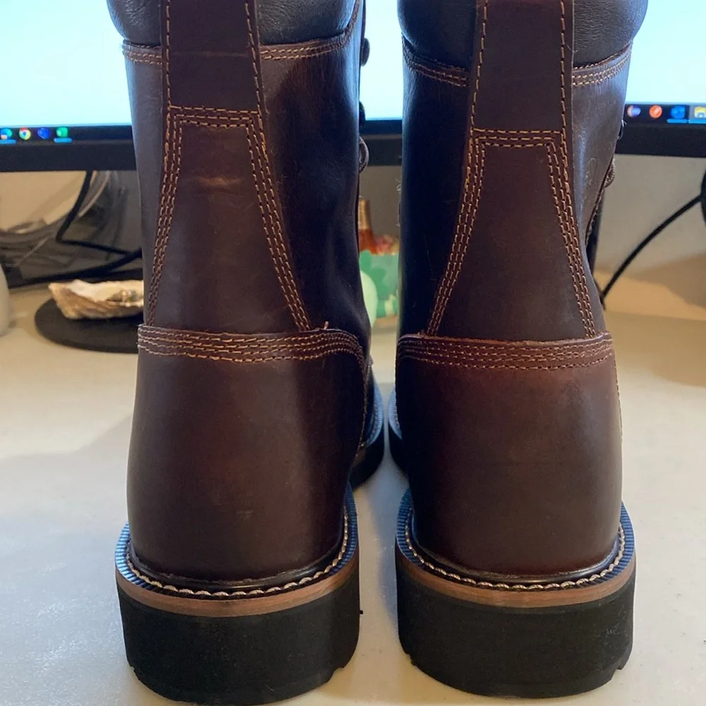 Justin Original Work Leather Men’s Boots, Size 10 EE